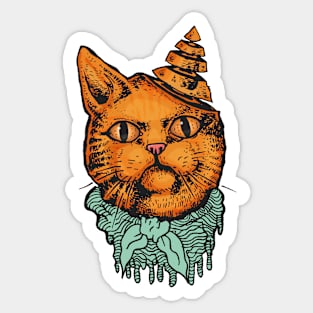 poker face cat Sticker